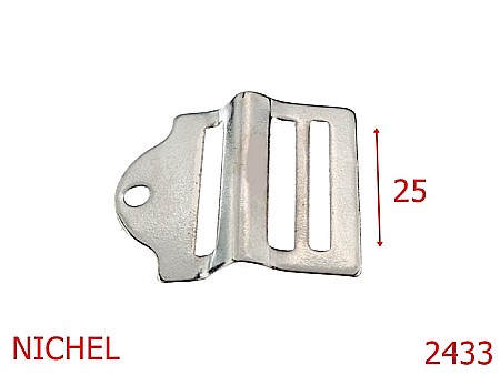 Accesorii confectii - 2433/CATARAMA DE REGLAJ 25 MM NICHEL-25-mm---nichel--1B8---