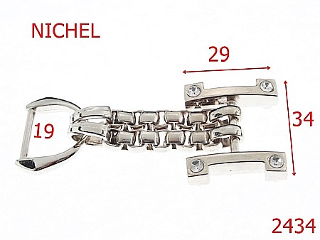 Sustinatori poseta - 2434/SUSTINATOR 19 MM  ZAMAC SI OTEL /NICHEL-19-mm---nichel---4L3--