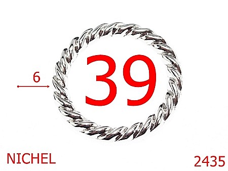 Inele rotunde - 2435/INEL RASUCIT 39MM ZAMAC NICHEL-39-mm---nichel---4E3--
