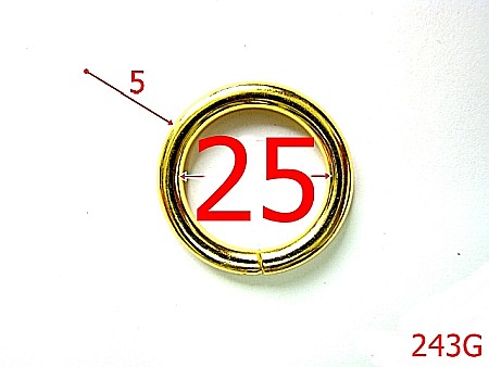 Inele - 243G/INEL  O 25MM GOLD-25-mm-5-gold---4D5--