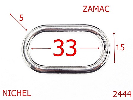 Inele ovale - 2444/INEL OVAL 33MM ZAMAC NICHEL-33-mm-5-nichel---3I6--