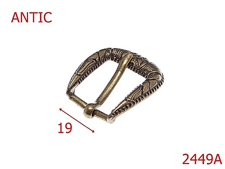 Catarame poseta - 2449A/CATARAMA 19MM ZAMAC ANTIC-19-mm---antic-----