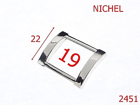Inele dreptunghiulare - 2451/INEL 19 MM ZAMAC -19-mm---nichel---3I2--