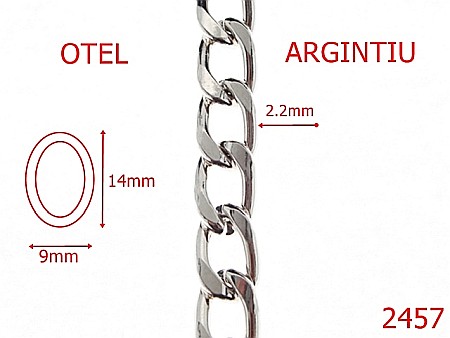 Lant poseta otel - 2457/LANT OTEL NICHEL 9mmX2.2mm-9-mm-2.2-nichel---7H4--