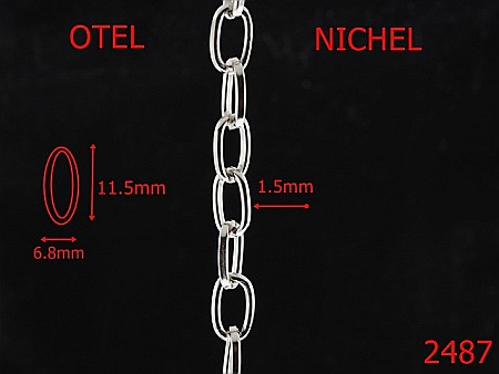 Lant poseta otel - 2487/LANT OTEL NICHEL 6.8mmX1.5mm-6.8-mm-1.5-nichel---7J6-7I6-