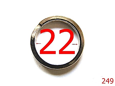 Inele breloc - 249/INEL PORTCHEI  2.5  CM NIKEL-22-mm---nichel-----H36