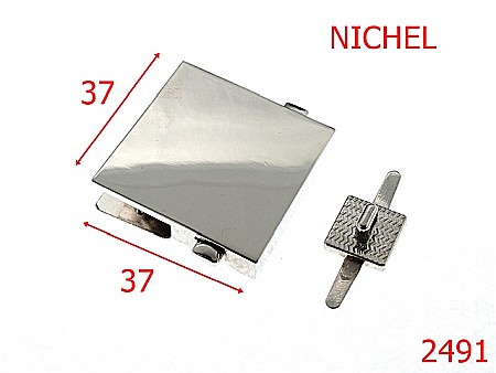 Inchizatori poseta - 2491/INCHIZATOARE NICHEL 34X34-37-mm---nichel-----