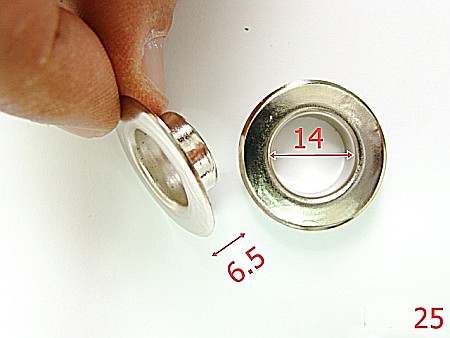 Ocheti - 25/OCHET ROTUND 1.4 CM NIKEL-14-mm---nichel---2C7-2A8-6A8-L32