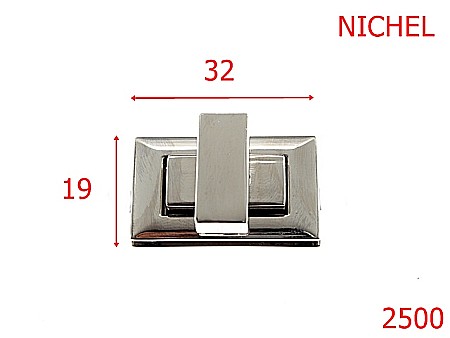 Inchizatori poseta - 2500/INCHIZATOARE 32X19  NICHEL -32-mm---nichel---14C12--