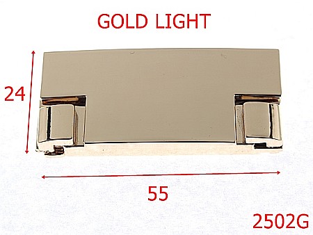 Inchizatori poseta - 2502G/INCHIZATOARE 55X24 GOLD LIGHT -55-mm---gold light-----