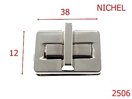 Inchizatori poseta - 2506/INCHIZATOARE 38X12 NICHEL-38-mm---nichel---12A6--