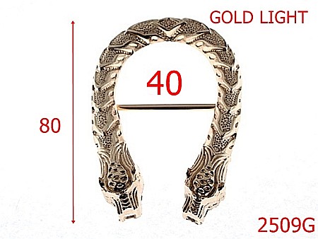 Catarame - 2509G/CATARAMA ORNAMENTALA 40mm GOLD LIGHT-40-mm---gold light--7L8-7J7-7L5--