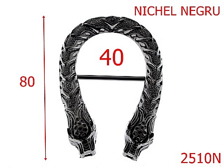 Catarame - 2510N/CATARAMA ORNAMENTALA 40mmNICHEL NEGRU-40-mm---nichel negru-7A6--7L5-4K5--