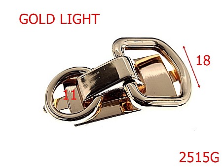 Sustinatori poseta - 2515G/SUSTINATOR DUBLU GOLD LIGHT-18-mm---gold light---3K8--