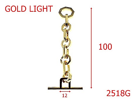 Sustinatori poseta - 2518G/LANT  SUSTINATOR 10 CM GOLD LIGHT-100-mm---gold light---4A7--