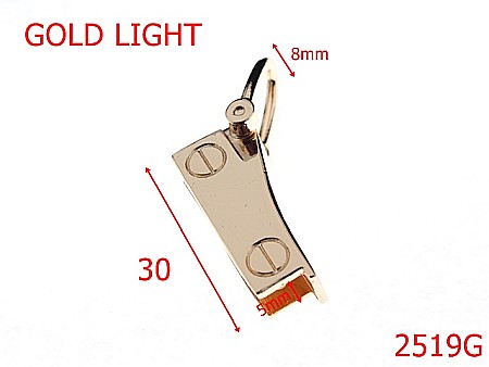 Sustinatori poseta - 2519G/SUSTINATOR LATERAL  GOLD LIGHT -30-mm---gold light---3C7--