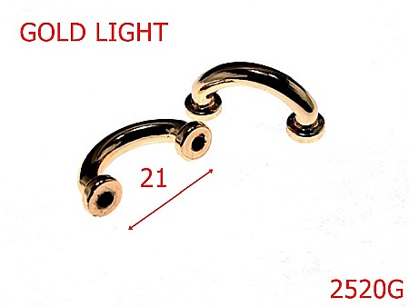 Sustinatori poseta - 2520G/SUSTINATOR ORNAMENTAL GOLD LIGHT-21-mm---gold light---4C7--D42