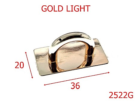 Sustinatori poseta - 2522G/SUSTINATOR 36X20 GOLD LIGHT-36-mm---gold light---3L7--