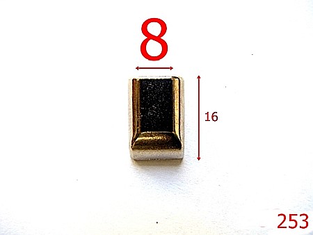 Terminatie fermoar - 253/ORNAMENTE POSETA-8-mm---nichel-11B--11B3-4L5--A14