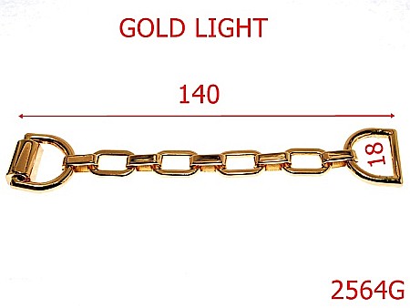 Sustinatori poseta - 2564G/SUSTINATOR LANT-18-mm---gold light-----T43