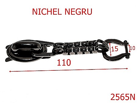 Sustinatori poseta - 2565N/SUSTINATOR MANER-15-mm---nichel negru---4I4--