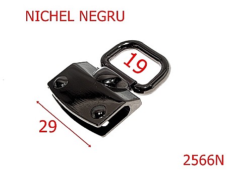 Sustinatori poseta - 2566N/SUSTINATOR LANT-19-mm---nichel negru---4G8--