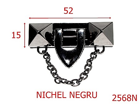 Inchizatori poseta - 2568N/INCHIZATOARE-52X15-mm---nichel negru---13B11--