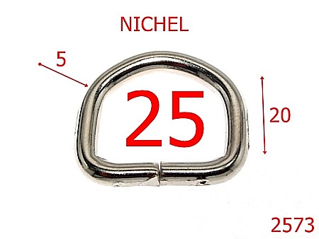 Inele D - 2573/INEL-25-mm-5-nichel---2E5-2A1-2D5--