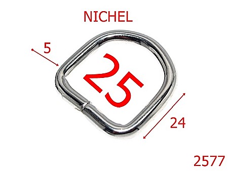 Inele D - 2577/INEL-25-mm-5-nichel-2G4-3G6--2A1-2B4-2C5--