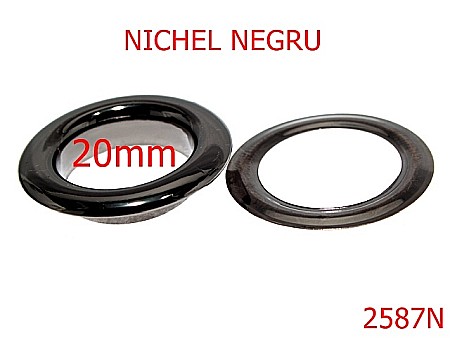 Ocheti - 2587N/OCHET   -20-mm---nichel negru---2C2--