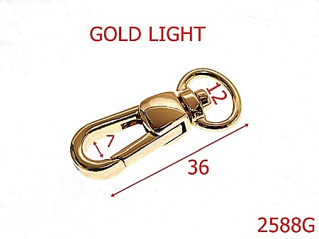 Carabine poseta - 2588G/CARABINA-12-mm---gold light--5C8-5H3-5A8-7E3-5A8-7E1--V41