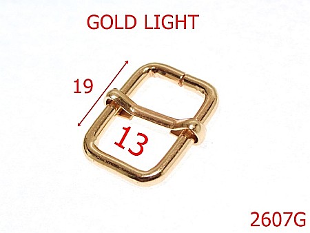 Catarame cu reglaj - 2607G/CATARAMA REGLAJ-13-mm-3-gold light-4k8----P41/P42