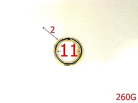 Inele - 260G/INEL  1 CM GOLD-11-mm-2-gold-----T8