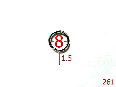 Inele - 261/INEL  O 8MM NIKEL-8-mm-1.5-nichel-----F18
