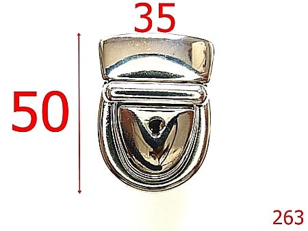 Inchizatori servieta - 263/INCHIZATOARE SERVIETA 50X35-50X35-mm---nichel---12C14/12G2-12J7 / 14A12-U2