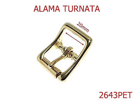 PET - 2643PET/CATARAMA CU ROLA-HARNASAMENT-20-mm---alama lustruita-9D35----