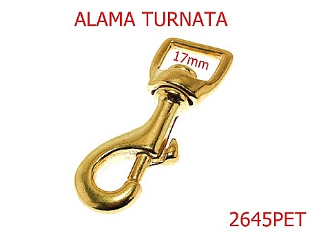 PET - 2645PET/CARABINA-HARNASAMENT-17-mm---alama lustruita-----
