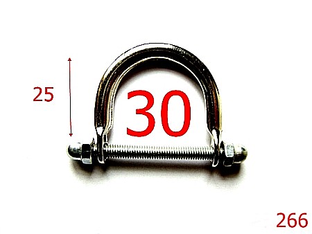 Sustinatori poseta - 266/SUSTINATOR POTCOAVA/NIKEL-30-mm---nichel-----