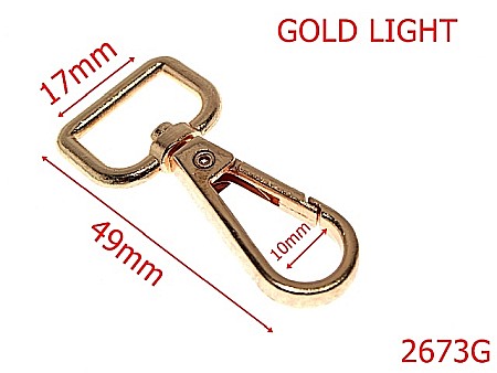 Carabine poseta - 2673G/CARABINA-17-mm---gold light--5F10-5F8-5H5-5A8-5A5--