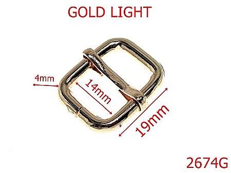 Catarame cu reglaj - 2674G/CATARAMA REGLAJ-14-mm-4-gold light--4k8-4j8-1A1-1B1---