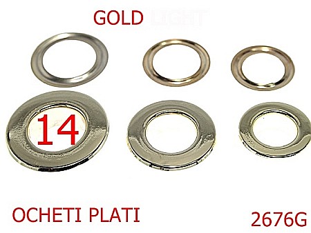 Ocheti - 2676G/OCHET PLAT-14-mm---gold-----