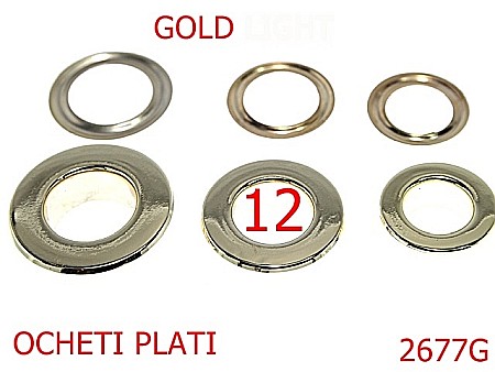 Ocheti - 2677G/OCHET PLAT-12-mm---gold-----