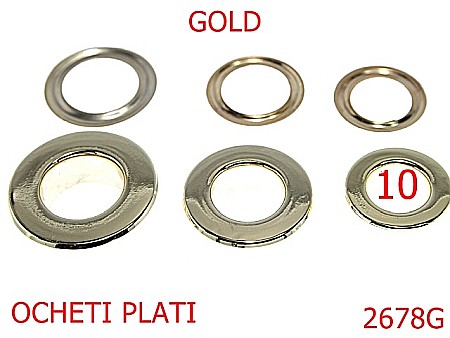 Ocheti - 2678G/OCHET PLAT-10-mm---gold---2E3--