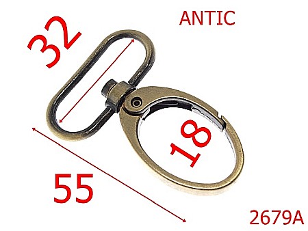 Carabine poseta - 2679A/CARABINA -32-mm---antic---5A7--