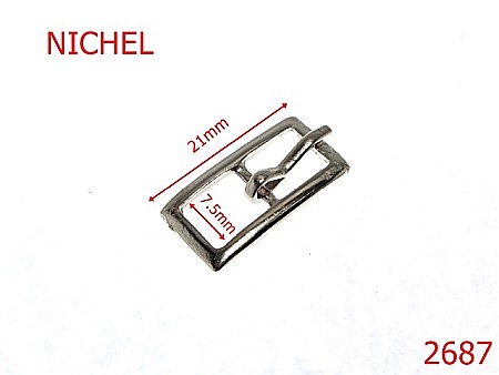Catarame poseta - 2687/CATARAMA -7.5-mm---nichel---6C7--AK27