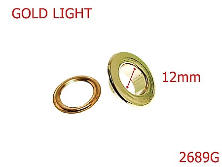 Ocheti - 2689G/OCHET PLAT -12-mm---gold light---1D1--