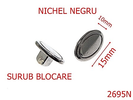 Suruburi fixare - 2695N/SURUB BLOCARE-15X10-mm---nichel negru-----X21