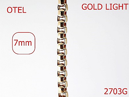 Lant poseta otel - 2703G/LANT OTEL-7-mm---gold light---7J5--