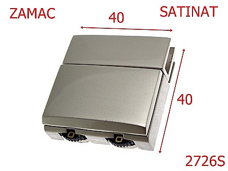 Inchizatori servieta - 2726S/INCHIZATOARE SERVIETA-40x40-mm---SATIN---13K12--