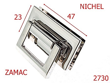 Inchizatori poseta - 2730/INCHIZATOARE POSETA-47x23-mm---nichel---12C13--